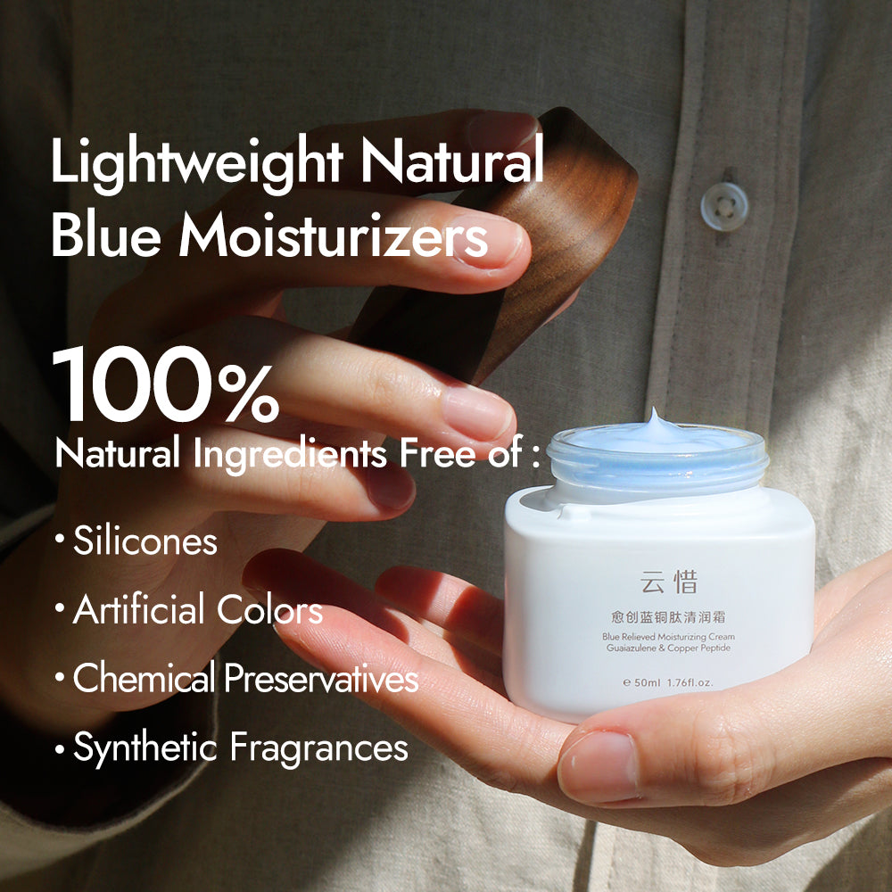 Blue Relieved Moisturizing Cream Guaiazulene & Copper Peptide