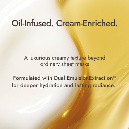 Luminous Dewy Skin Facial Mask Cactus Seed & Jasmine for Anti-aging & Brightening
